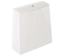 Kludi Resa D - Réservoir de chasse d’eau, DualFlush, alimentation d'eau par le bas, blanc brillant 24WCT43