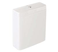 Kludi Resa R - Réservoir de chasse d’eau, DualFlush, alimentation d'eau par le bas, blanc brillant 23WCT43