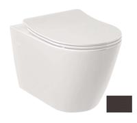 Kludi Resa R cuvette wc avec abattant à descente lente suspendue oui oui noir mat 23WCSET39