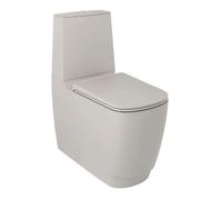 Kludi Resa S - Cuvette WC combiné, évacuation vario, Rimless, Spiralflush, gris sable mat 27WCB01O2