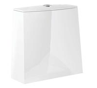 Kludi Resa S - Réservoir de chasse d’eau, DualFlush, alimentation d'eau par le bas, blanc brillant 27WCT43