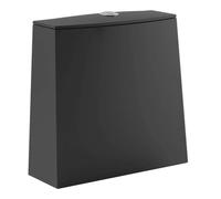 Kludi Resa S - Réservoir de chasse, DualFlush, alimentation d'eau par le bas, noir mat 27WCT39