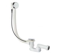 Kludi Garniture de vidage et trop-plein Rotexa 2000 2140905-00 chrome, câble Bowden 850 mm