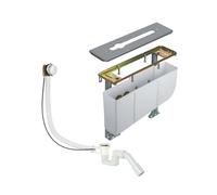 Kludi Rotexa - Set de garniture de vidage et corps encastré pour bord de baignoire, 3 trous 7880205-00