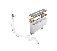 Kludi Rotexa - Set de garniture de vidage et corps encastré pour bord de baignoire, 4 trous 7879405-00