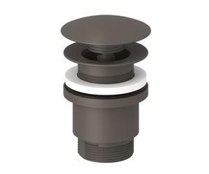 Kludi - Sortie de lavabo, Push-Open, gris mat 10426O1-00