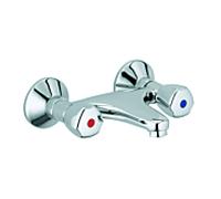 Kludi Standard soins Wannenarmatur 320040508 chromé , métal Terraluxgriff, saillie 180 mm