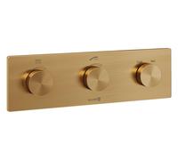Kludi Tronic - Mitigeur thermostatique encastré, 2 sorties, bronze brossé 38300N1-00