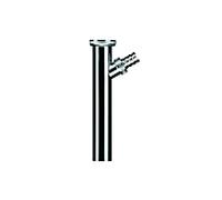 Kludi tube de réglage 1046205-00 G 2000 2000 /4 x 200 mm, chromé