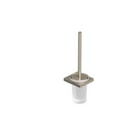 Kludi Vela C - Brosse de toilette avec support mural, verre/nickel brossé 31974N5