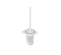 Kludi Brosse WC Vela C mural à visser avec support verre blanc mat 3197453
