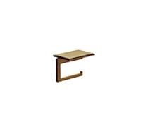Kludi Porte-papier toilette VELA C 31971N1 avec étagère Bronze Brossé