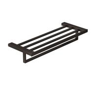 Kludi Vela C - Porte-serviettes avec étagère, longueur 60 cm, Gunmetal brossé 31989N2