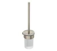 Kludi Vela R - Brosse de toilette avec support mural, verre/nickel brossé 58974N5