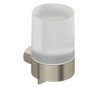 Kludi Vela R - Distributeur de savon avec support, verre/nickel brossé 58976N5