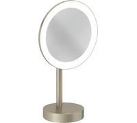 Kludi Vela R miroir cosmétique 20.2x35.5 cm arrondi avec éclairage nickel 58995N5F
