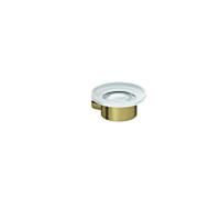 Kludi Vela R - Porte-savon avec support, verre/doré brossé 58985N0