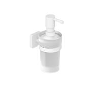 Kludi Vela S - Distributeur de savon avec support, verre/blanc mat 2597653