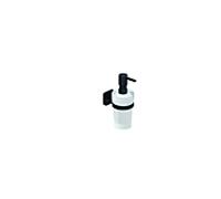 Kludi Vela S - Distributeur de savon avec support, verre/noir mat 2597639