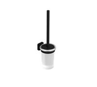 Kludi Vela S - Porte-balai WC mural avec support, verre/noir mat 2597439