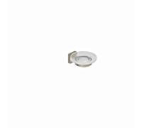 Kludi Vela S - Porte-savon avec support, verre/nickel brossé 25985N5