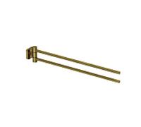 Kludi Vela S - Porte-serviettes double, doré brossé 25977N0