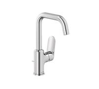Kludi X1 - Mitigeur de lavabo avec bonde, bec pivotant, chrome 320270575