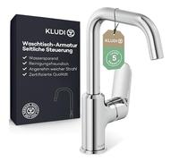 Kludi Mitigeur de lavabo X1 320280575 – bec pivotant, commande latérale – chrome