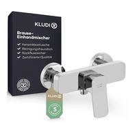 KLUDI - X3 Robinet de douche pour 1 consommateur, montage mural en saillie avec raccords en S, mitigeur de douche monocommande avec cartouche en céramique de qualité supérieure, mitigeur douche en