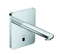 Kludi Zenta électrique lavabo match0 3840205 chromé, rosace à bords doux, saillie 190 mm