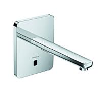Kludi Zenta mélangeur électrique de lavabo 3840205 chromé, rosace à bords doux, projection 240mm