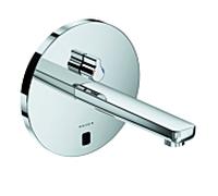 Kludi Zenta mélangeur électrique de lavabo 3850105 chrome, rosace ronde, saillie 190mm