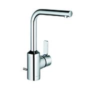 Kludi Zenta mitigeur lavabo 382940575 chromé , bec orientable, avec garniture de vidage