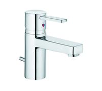 KLUDI ZENTA Mitigeur monocommandé pour lavabo, hauteur de bec 65mm, avec vidage métal, chrome, 382500575