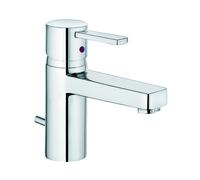 Kludi Mitigeur de lavabo Zenta XL sur pied chrome 382600575 – hauteur de bec 75 mm, vidage métal