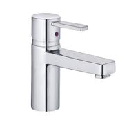 KLUDI ZENTA Mitigeur monocommandé pour lavabo, hauteur de bec 75mm, sans garniture d'écoulement, chrome, 382620575
