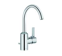 KLUDI ZENTA Mitigeur monocommandé pour lavabo, hauteur d'écoulement 190mm, bec pivotant, chrome, 382550575
