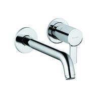 KLUDI ZENTA Mitigeur mural encastré pour lavabo à deux trous, bec déverseur mural 230mm, chrome, 382450575