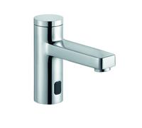 KLUDI ZENTA SL E Robinetterie de lavabo électronique, hauteur de bec 75mm, alimentation par pile, chrome, 3810205