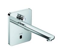 KLUDI ZENTA SL E Robinetterie de lavabo électronique, saillie 240mm, poignée de sélection de la température, alimentation électrique ou par pile, chrome, 3840005