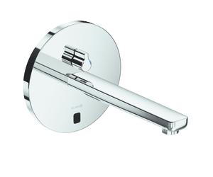 KLUDI ZENTA SL E Robinetterie de lavabo électronique, saillie 240mm, rosace ronde, 1.9 l/min, alimentation électrique ou par pile, chrome, 3840105WR