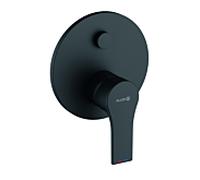 Kludi Zenta SL mitigeur de baignoire 487633965 raccord encastré, intrinsèquement sûr contre le reflux, noir mat