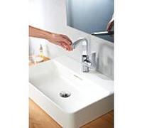 Kludi Zenta SL mitigeur lavabo 480280565 chromé, bec pivotant 360 degrés, levier sur le côté
