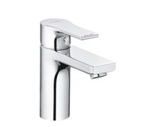 KLUDI ZENTA SL Mitigeur monocommandé pour lavabo, hauteur de bec 100mm, sans garniture de vidage, chrome, 482920565
