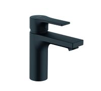 KLUDI ZENTA SL Mitigeur monocommandé pour lavabo, hauteur de bec 100mm, sans garniture d'écoulement, EcoPlus, 481983965, Couleur: noir mat