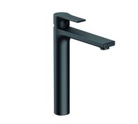 KLUDI ZENTA SL Mitigeur monocommandé pour vasque, hauteur de bec 240mm, 5 l/min, sans garniture d'écoulement, 482563965, Couleur: noir mat