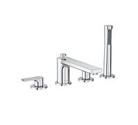 Kludi Zenta SL - Mitigeur pour montage sur bord de baignoire, installation 4 trous, chrome 484240565