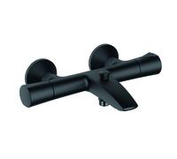 Kludi Zenta SL - Mitigeur thermostatique de baignoire, noir mat 351013938