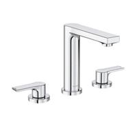 KLUDI ZENTA SL Robinetterie de lavabo, hauteur de bec 155mm, montage à trois trous, chrome, 483930565