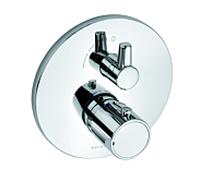 Kludi Zenta thermostat de douche 388350545 chromé , ensemble encastré, prêt à installer